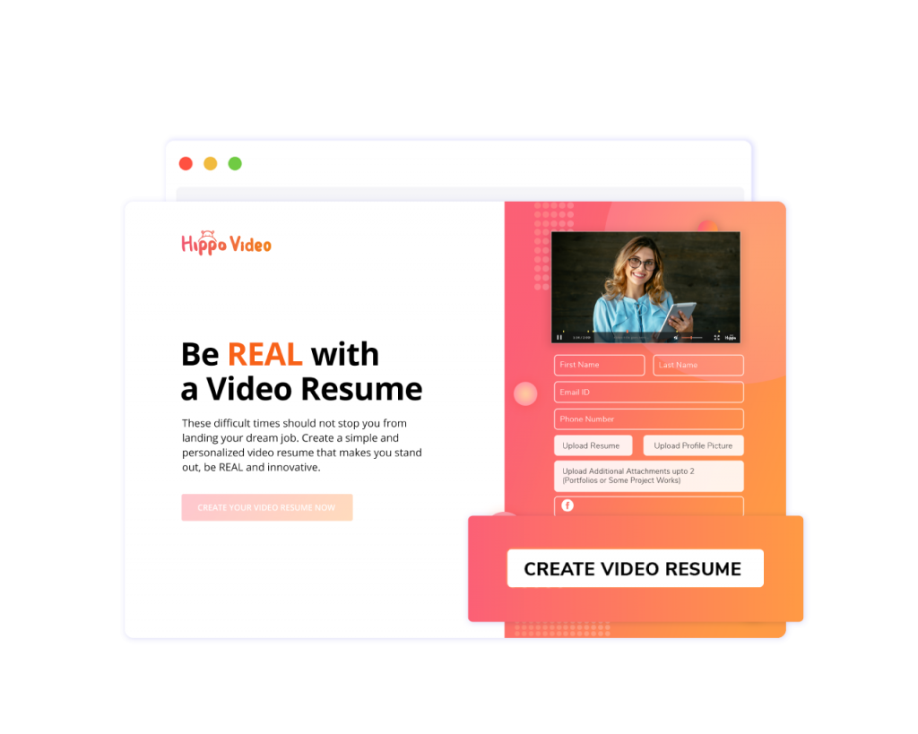 steps on how to create a video resume